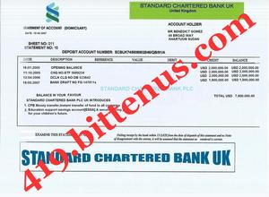 Bank Statement of Account